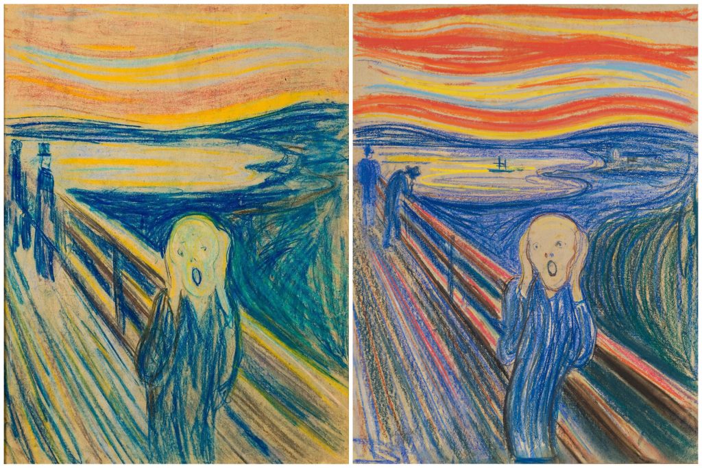 The Scream in pastel